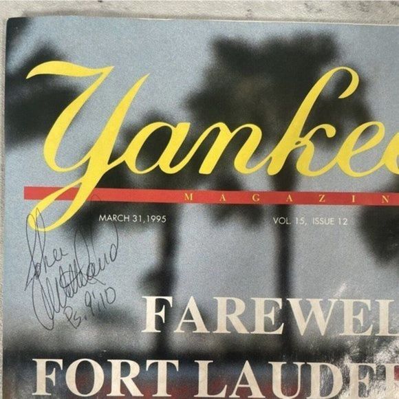 RARE 1995 Yankees Magazine Program Final Spring Training Ft Lauderdale Babe Ruth - Picture 2 of 6